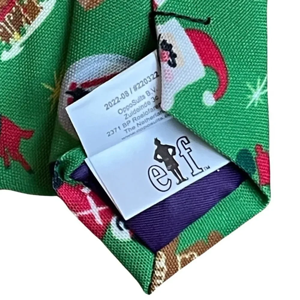 Opposuits Holiday Buddy the Elf Mens Neck Tie NWT